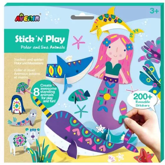 Stick N Play. Zwierzęta polarne i morskie - tantis.pl