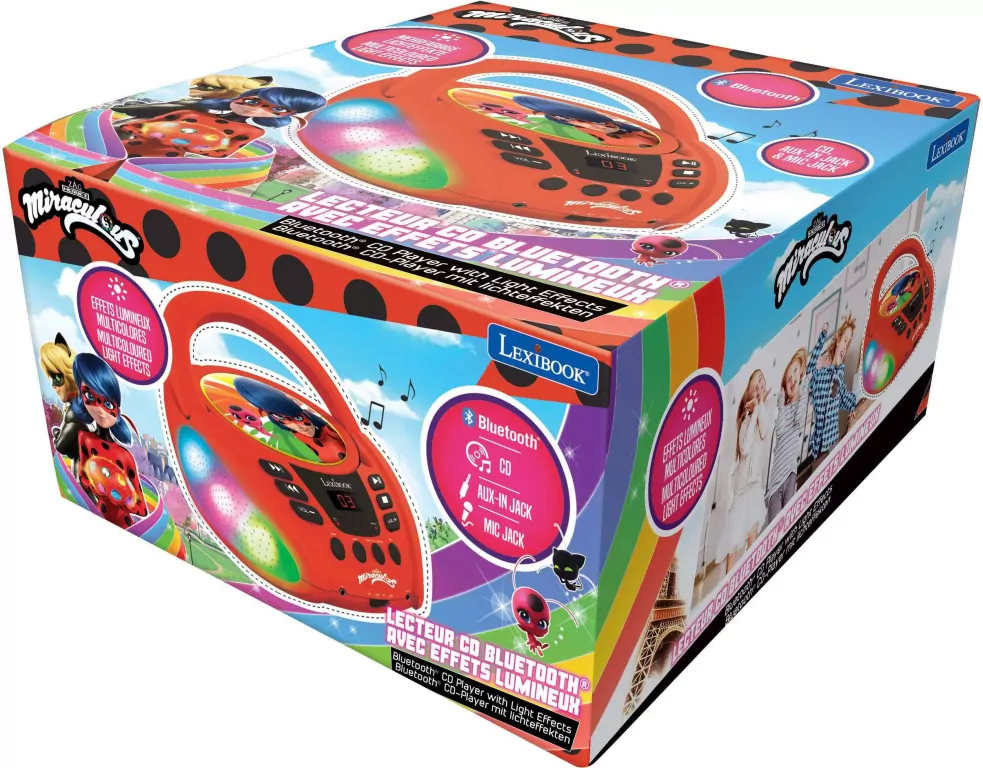 Odtwarzacz CD Bluetooth Miraculous - tantis.pl
