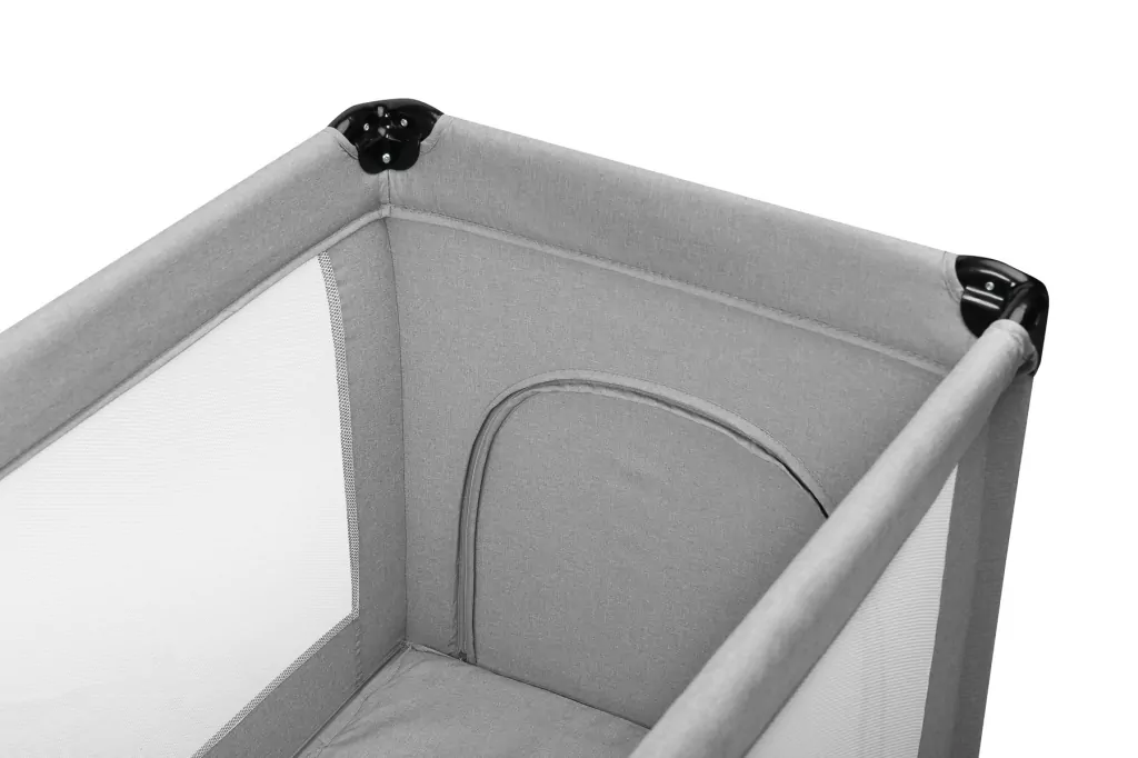 Caratero Łóżeczko turystyczne Basic szare - tantis.pl