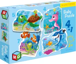 Baby Puzzle 4w1 Pod wodą