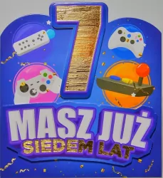 Karnet okolicznościowy. Urodziny 7. YEKU