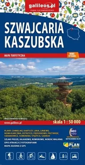 Mapa turystyczna. Szwajcaria Kaszubska - tantis.pl