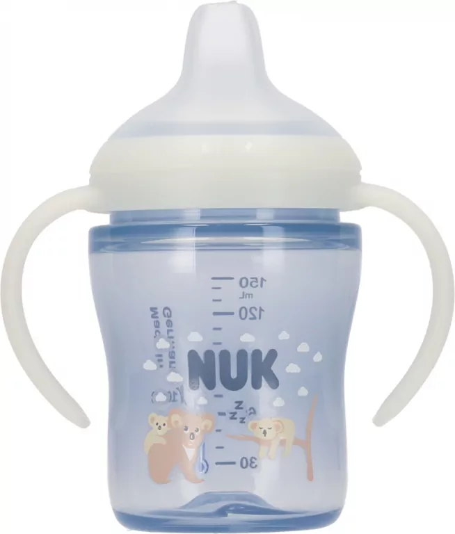 NUK. Butelka z uchwytem. 150 ml. 6 miesięcy. Koala - tantis.pl