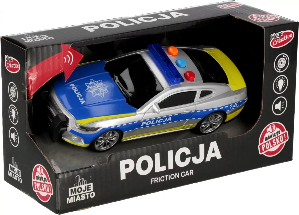 Auto Policja 21x11x8 Moje miasto - tantis.pl