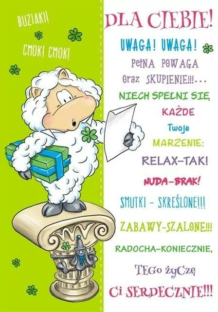 Karnet Smile B6 + koperta. Wzór nr 01 - tantis.pl