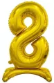 Balon foliowy B&C stojąca 8, złota 74cm - tantis.pl