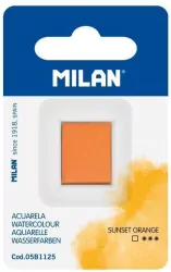 Farba akwarelowa w kostce pomarańcz zach słońca