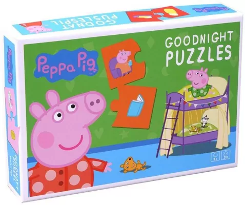 Puzzle 20 Świnka Peppa na Dobranoc