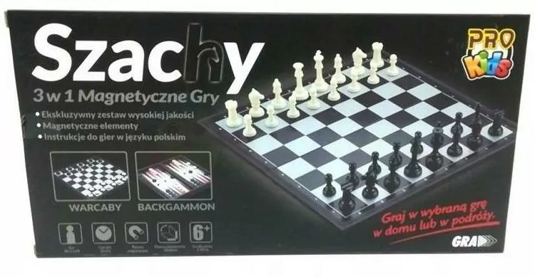 Szachy 3w1. Magnetyczne - tantis.pl