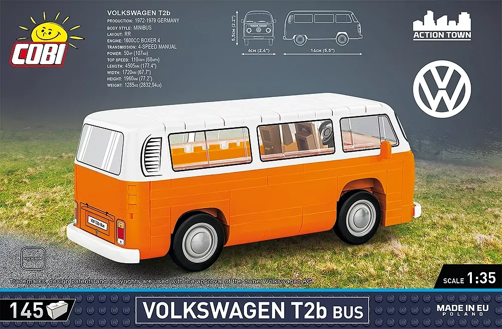 Volkswagen T2b Bus. Action Town - tantis.pl