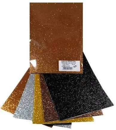 Pianka mikroguma brokat samoprzylepna 20x30cm - tantis.pl