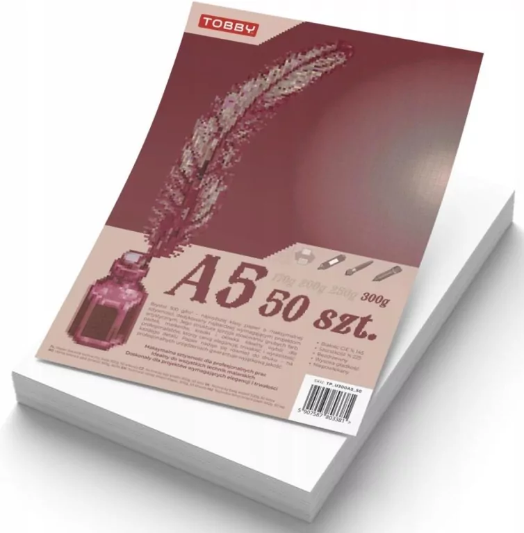 Brystol A5 300g 50 ark - tantis.pl