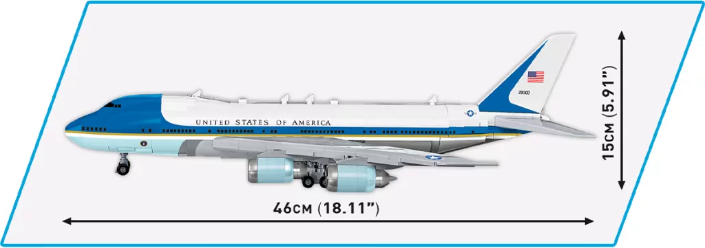 Klocki Cobi. Boeing 747 Air Force One - tantis.pl