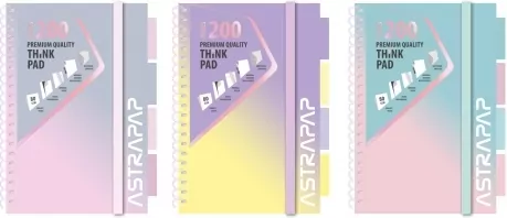 Astra. Kołozeszyt A5/200K Ombre Pastel - tantis.pl