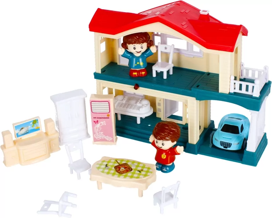 Domek dla lalek z akcesoriami. Zabawka - tantis.pl