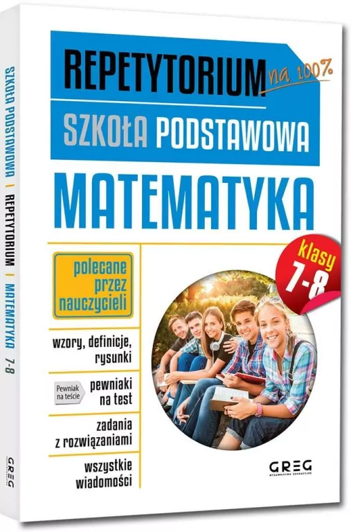 Repetytorium. Matematyka. Szkoła podstawowa. Klasy 7-8 - tantis.pl