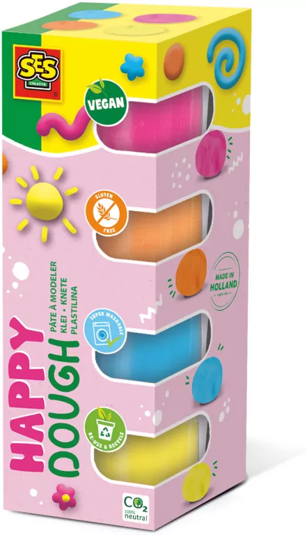 Ciastolina Happy 4x90g - tantis.pl