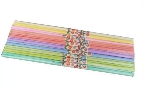 Bibuła marszczona pastelowa MIX 10szt - tantis.pl