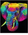Diamond Dotz - Adults Flocked Neon Elephant - tantis.pl