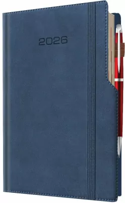 Kalendarz 2026 A5 dzienny biznes planer pastelowy