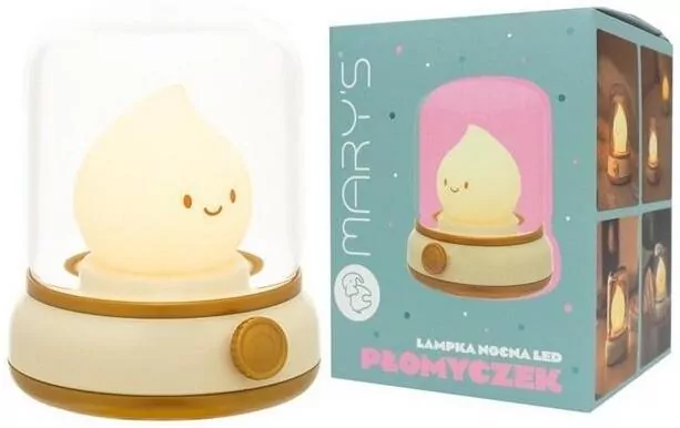 Lampka nocna LED płomyczek żółty - tantis.pl