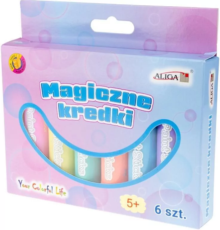 Magiczne kredki 6szt pastelowych kolorów - tantis.pl