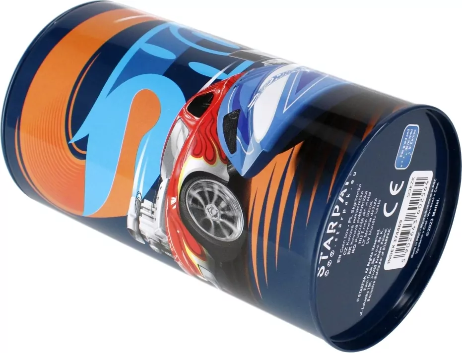 Hot Wheels. Skarbonka metalowa okrągła - tantis.pl