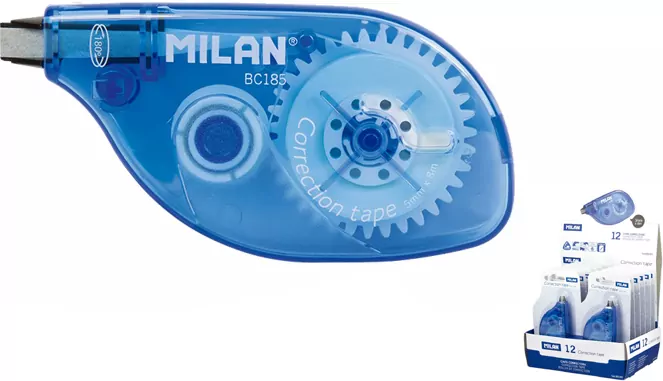 Korektor Milan w taśmie dla lewo i praworęcznych 5 mm x 8 m - tantis.pl