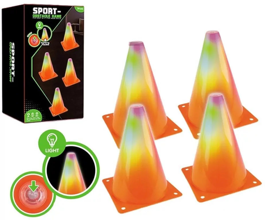 Pachołki podświetlane 6szt 18cm - tantis.pl