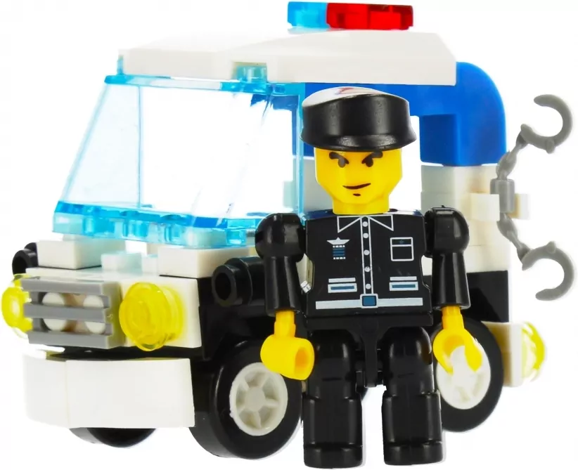 Klocki konstrukcyjne Policja mix ALLEBLOX - tantis.pl