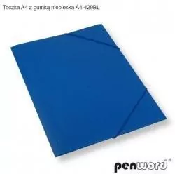 Teczka A4 z gumką niebieska - tantis.pl