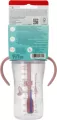 NUK. Butelka do nauki picia ze słomką. 260 ml. Miś - tantis.pl
