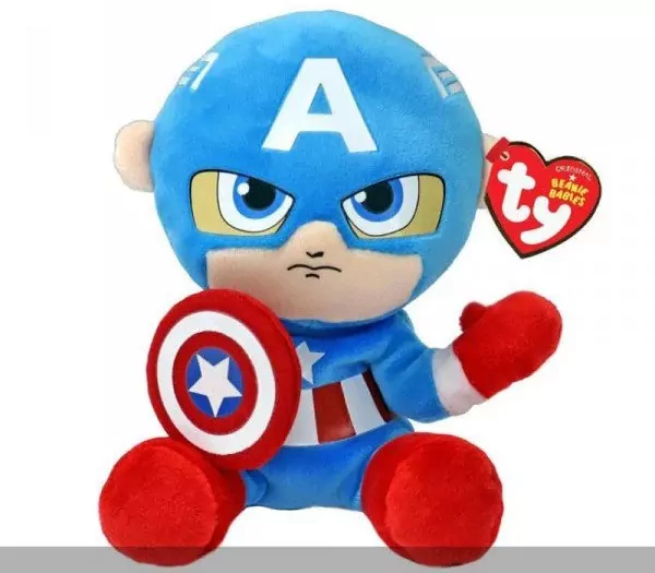 Beanie Babies Marvel Captain America 15cm - tantis.pl