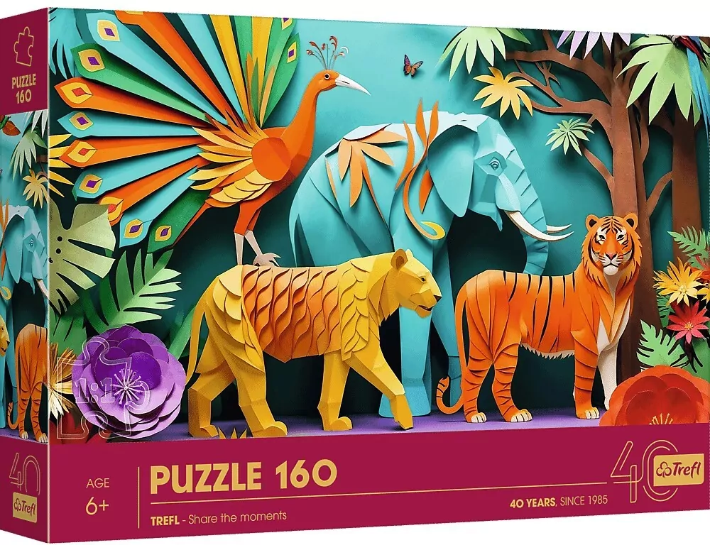 Puzzle 160 Paper Art: Dżungla TREFL - tantis.pl