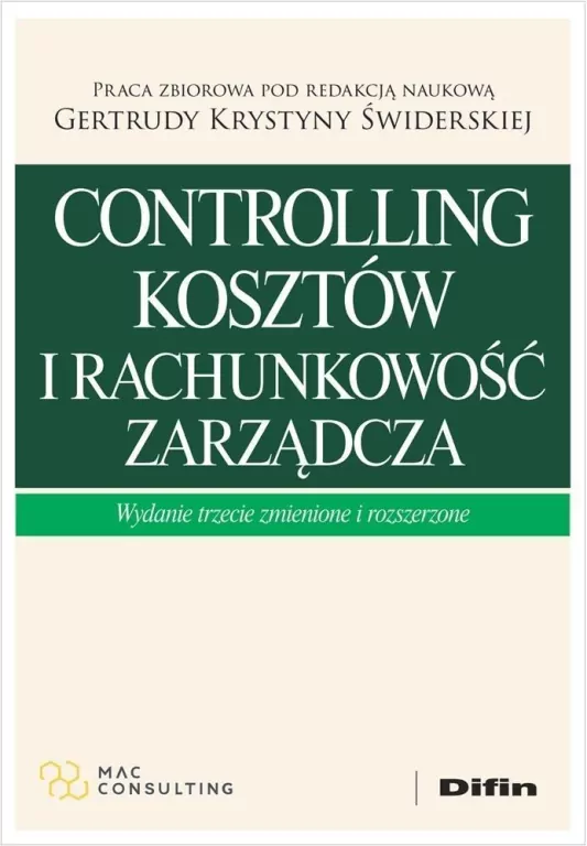 Controlling kosztów i rachunkowość zarządcza - tantis.pl
