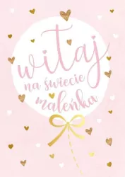 Karnet B6. Witaj na świecie, maleńka. PR-173