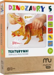 Muduko. Tekturynki. Ekopuzzle przestrzenne. Dinozaury