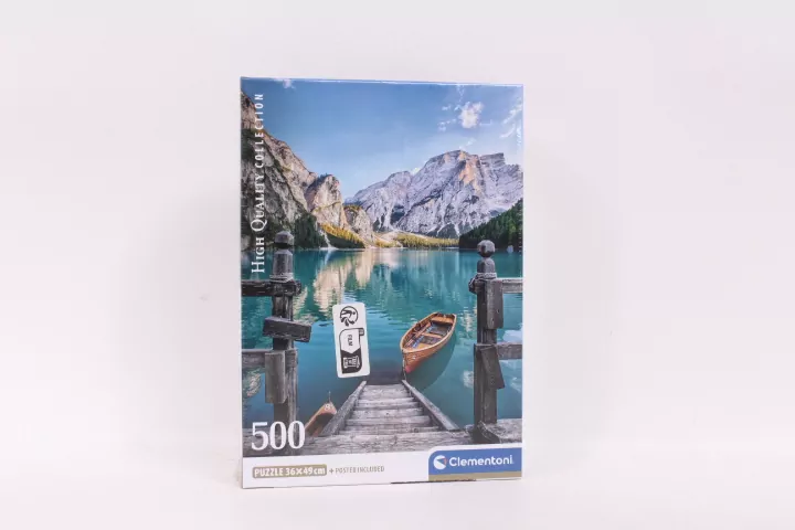 Puzzle 500. Compact Braies Lake - tantis.pl