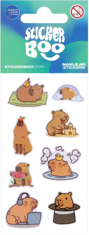 Naklejki Sticker BOO Kapibara mix - tantis.pl