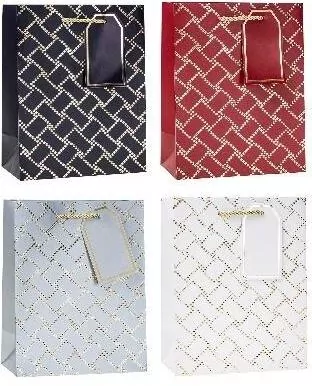 Torebka ozdobna 26x32x10cm hot-stamp mix ROZETTE - tantis.pl