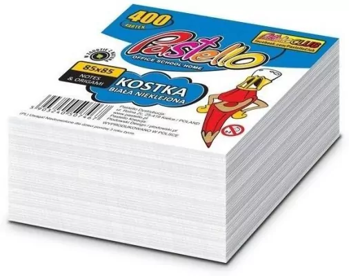 Kostka nieklejona ECO 85x85x35mm biała