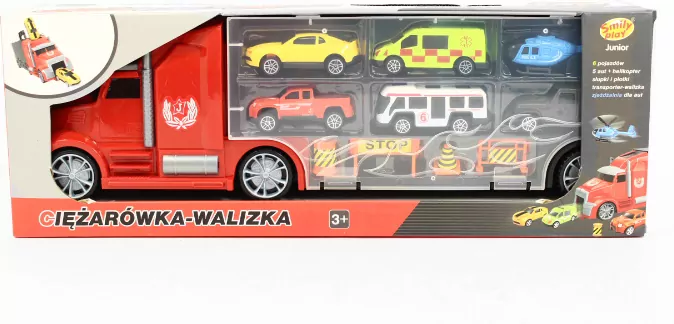 Ciężarówka-walizka z zestawem samochodzików - tantis.pl