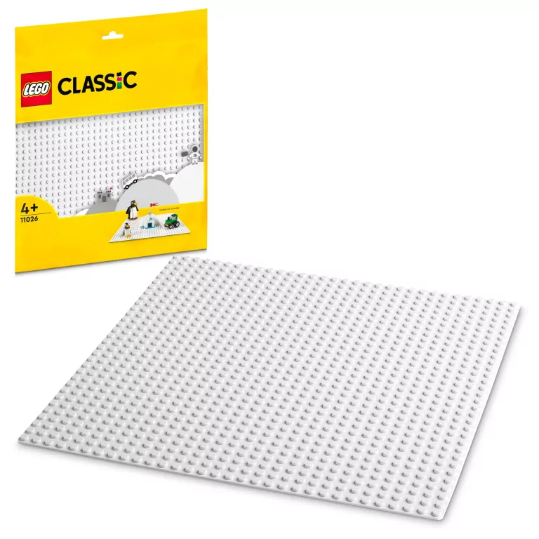 LEGO® Classic. Biała płytka konstrukcyjna. 11026 - tantis.pl