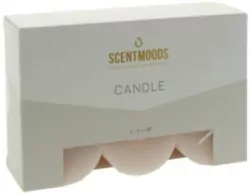 Rustykalna świeca w kolorze Coral 5x5cm