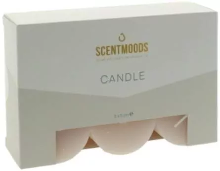 Rustykalna świeca w kolorze Coral 5x5cm