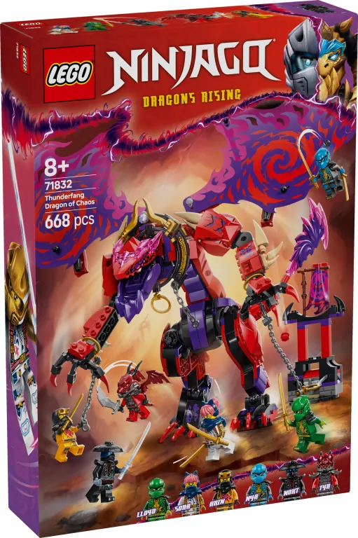 LEGO® Ninjago. Smok chaosu Kiełogrzmot. 71832 - tantis.pl