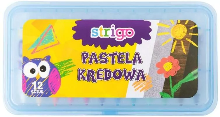 Pastele kredowe 12 kolorów STRIGO - tantis.pl
