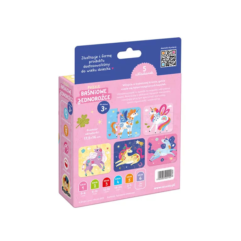 CzuCzu. Puzzle Baśniowe Jednorożce. 3+ - tantis.pl