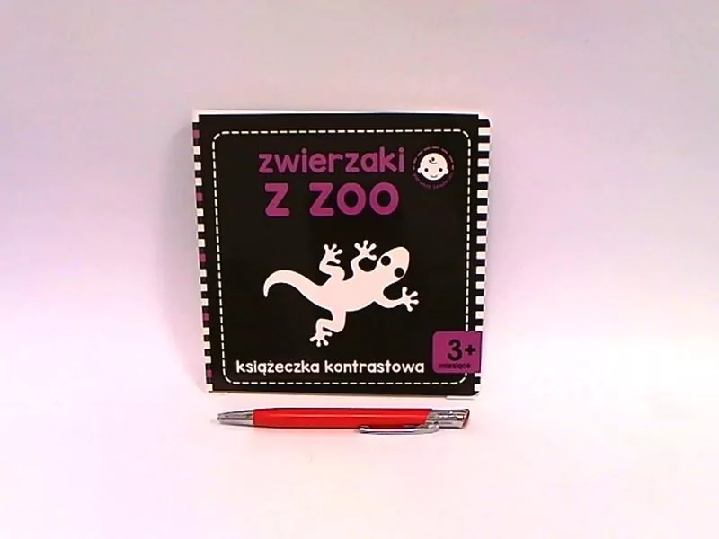 Książeczka kontrastowa. Zwierzaki z zoo - tantis.pl