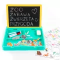 Przenośny zestaw tablic 5w1 ZOO w walizce KIDEA - tantis.pl